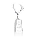 Maverick Eagle on Chandler Base Clear Animals Crystal Trophy