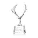 Maverick Eagle on Small Base Clear Animals Crystal Trophy