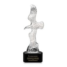 Coyle Eagle on Half Round Base - Black - Patriotic and Government Awards 