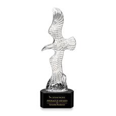 Coyle Eagle on Half Round Base - Black - Patriotic and Government Awards 