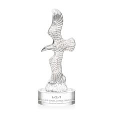 Coyle Eagle on Lockwood Base - Clear - Patriotic and Government Awards 