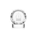 Milton on Alberton Base Clear Circle Crystal Trophy
