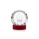 Milton on Alberton Base Red Circle Crystal Trophy