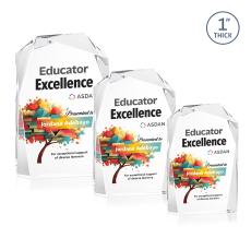 Donvale Full Color Clear Unique Crystal Trophy - Crystal Trophies