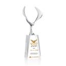 Maverick Eagle Full Color on Chandler Base Clear Animals Crystal Trophy