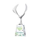 Maverick Eagle Full Color on Medium Base Clear Animals Crystal Trophy