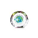 Milton Full Color Prismatic Circle Crystal Trophy