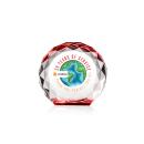 Milton Full Color Red Circle Crystal Trophy
