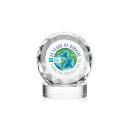 Milton Full Color on Alberton Base Clear Circle Crystal Trophy