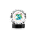 Milton Full Color on Alberton Base Black Circle Crystal Trophy