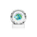 Milton Full Color on Alberton Base Fagan Circle Crystal Trophy