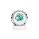 Milton Full Color on Alberton Base Fagan Circle Crystal Trophy