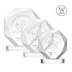 Gregory on Alberton Base Starfire Polygon Crystal Trophy - Crystal Trophies