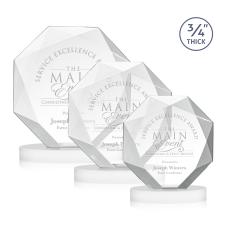 Gregory on Alberton Base Fagan Polygon Crystal Trophy - Crystal Trophies