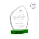 Wilco on Alberton Base Green Unique Crystal Trophy