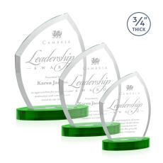 Wilco on Alberton Base Green Peaks Crystal Trophy - Crystal Trophies