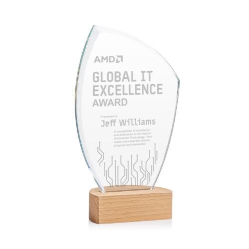 Awards and Plaques - Crystal Trophies - Clarence Peaks Crystal Trophy