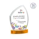 Wilco Full Color on Alberton Base Amber Unique Crystal Trophy