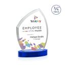 Wilco Full Color on Alberton Base Blue Unique Crystal Trophy