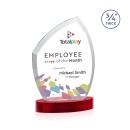 Wilco Full Color on Alberton Base Red Unique Crystal Trophy