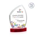 Wilco Full Color on Alberton Base Red Unique Crystal Trophy