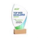 Clarence Full Color Peaks Crystal Trophy