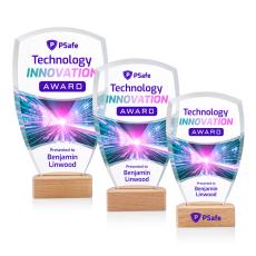 Hendrick Full Color Peaks Crystal Trophy - Crystal Trophies