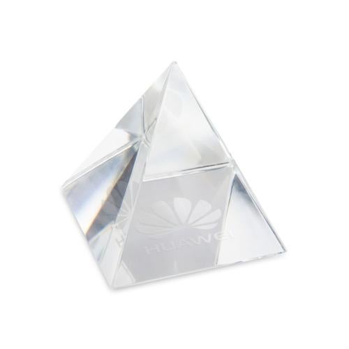 Awards and Plaques - Crystal Trophies - Optical Pyramid Crystal Trophy