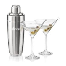 Pescara Shaker & Robles Martini Set - Cocktail Glasses