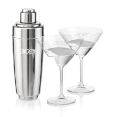 Pescara Shaker & Flynn Martini Set - Cocktail Glasses