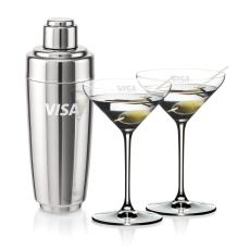 Pescara Shaker & RIEDEL Martini Set - Cocktail Glasses
