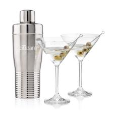 Genoa Shaker & Robles Martini Set - Cocktail Glasses