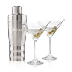 Genoa Shaker & Robles Martini Set - Cocktail Glasses