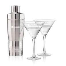 Genoa Shaker & Barrera Martini Set - Cocktail Glasses