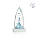 Valdes Full Color Clear Peaks Crystal Trophy