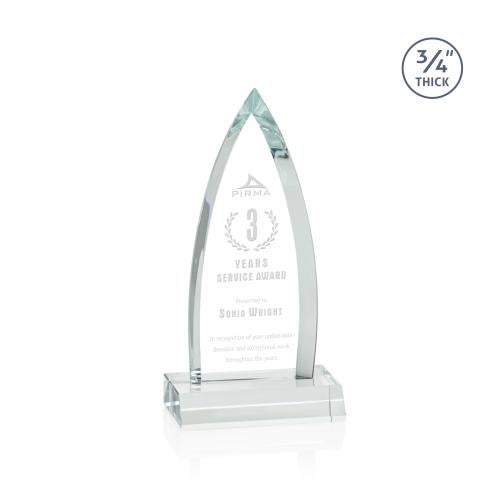 Awards and Plaques - Crystal Trophies - Valdes Clear Peaks Crystal Trophy