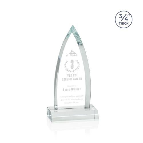 Awards and Plaques - Crystal Trophies - Valdes Starfire Peaks Crystal Trophy