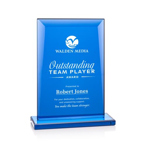 Awards and Plaques - Crystal Trophies - Martello Rectangle Crystal Trophy