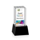 Small Full Color on Base Black Towers Crystal Trophy