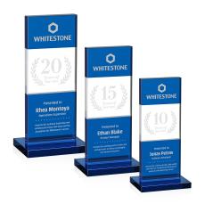 Berry Blue Towers Crystal Trophy - Crystal Trophies