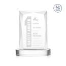 Cassidy on Alberton Base Starfire Rectangle Crystal Trophy
