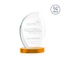 Oakes on Alberton Base Amber Peaks Crystal Trophy