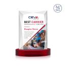 Cassidy Full Color on Alberton Red Rectangle Crystal Trophy