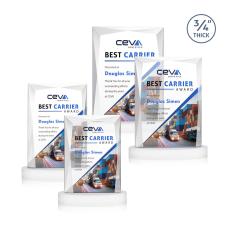 Cassidy Full Color on Alberton Base Fagan Rectangle Crystal Trophy - Custom Trophies