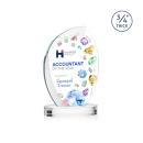 Oakes Full Color on Alberton Base Clear Peaks Crystal Trophy