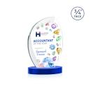 Oakes Full Color on Alberton Base Blue Peaks Crystal Trophy