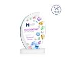 Oakes Full Color on Alberton Base Fagan Peaks Crystal Trophy