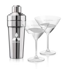 Milano Shaker & Flynn Martini Set - Cocktail Glasses