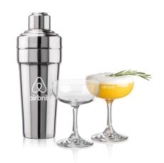 Milano Shaker & Mauritius Cocktail Set - Cocktail Glasses