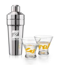 Milano Shaker & Lujan Martini Set - Cocktail Glasses